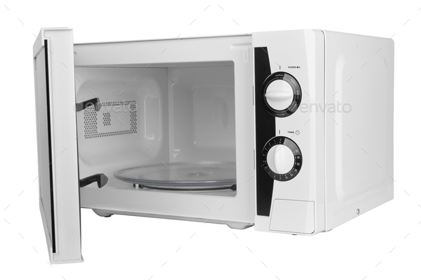 open microwave oven Stock Photo by pioneer111 | PhotoDune