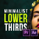 Minimalistic Lower Thirds - VideoHive Item for Sale