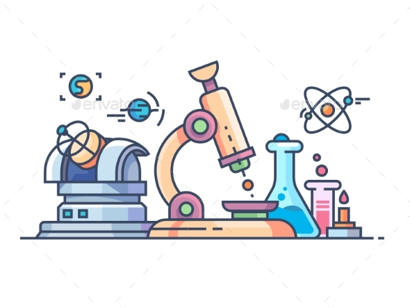 Science and Research Line Flat - Man-made Objects Objects