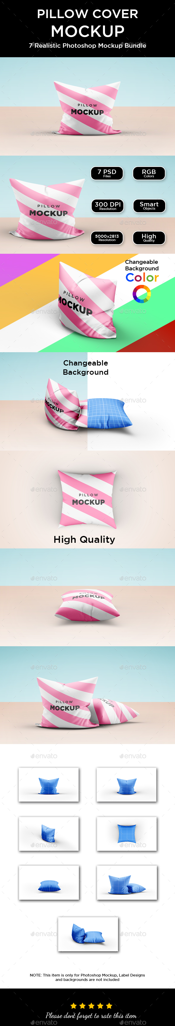 Pillow Cover Mockup - Print Product Mock-Ups