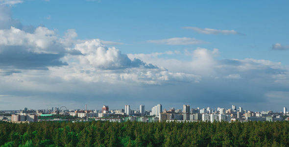 Clouds Sailing Above a City