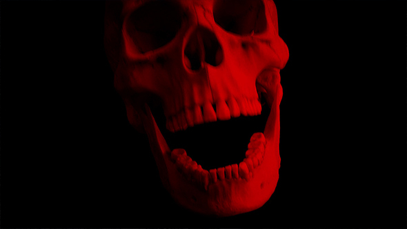 Red Skull Opens Mouth Eats Camera POV - 4 Versions alt