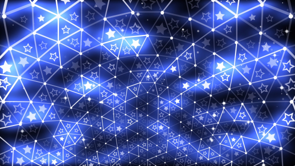 Stars White Flashing Neon alt