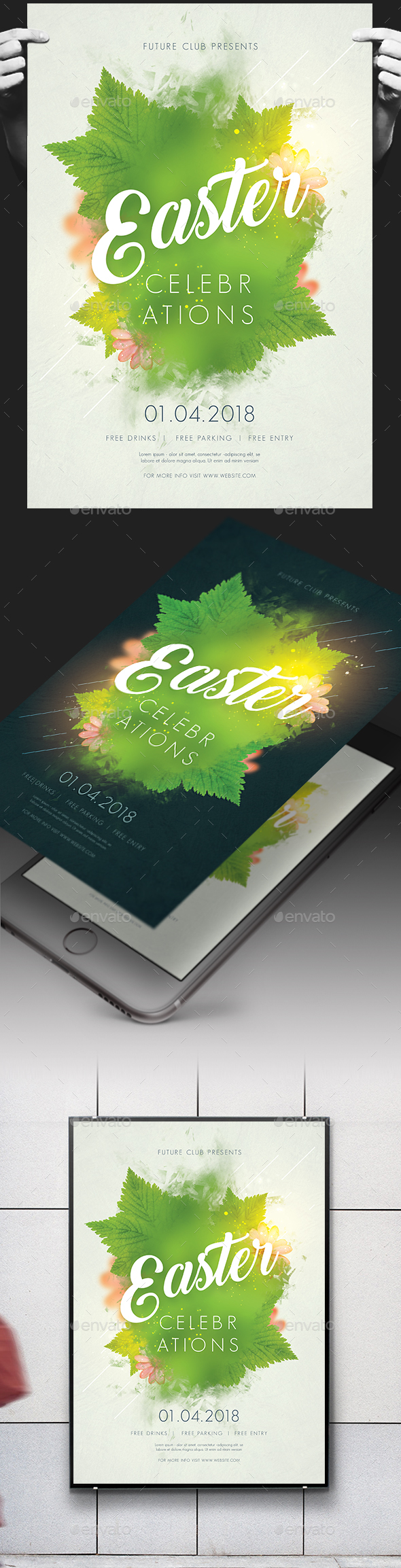 Easter Celebration Flyer - Holidays Events