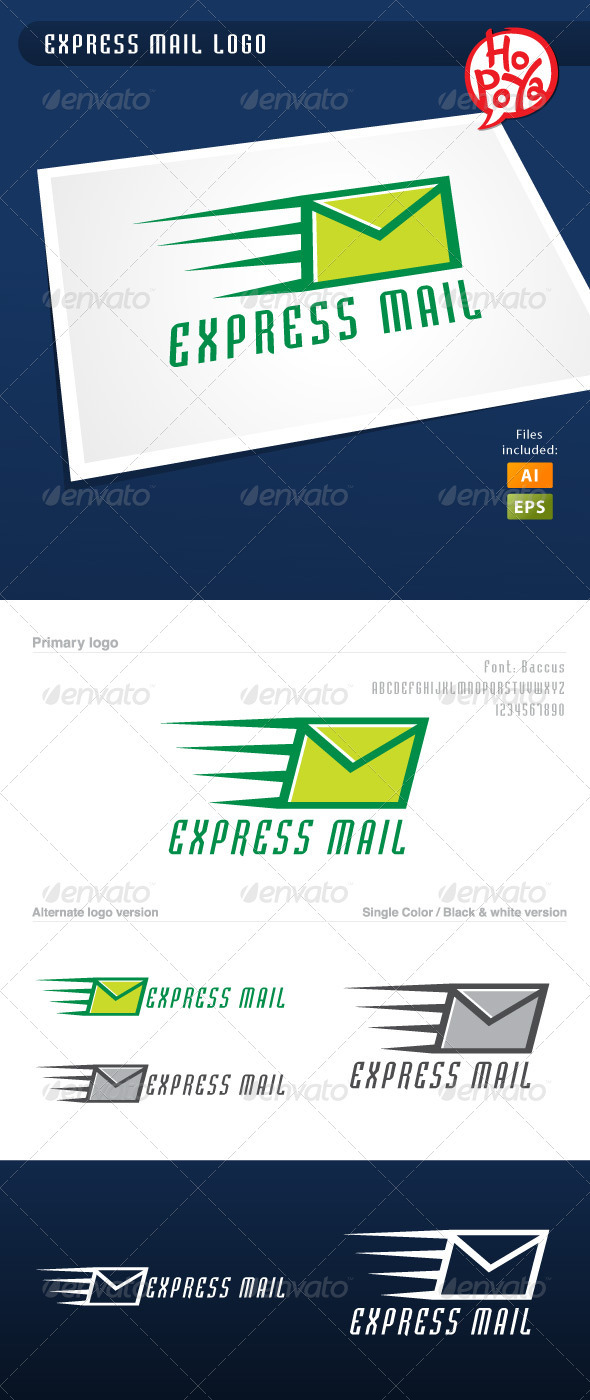 Express Mail Logo by kemotaku | GraphicRiver