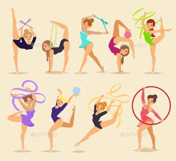 Ballerina Female Dancers Fitness Traditional - People Characters