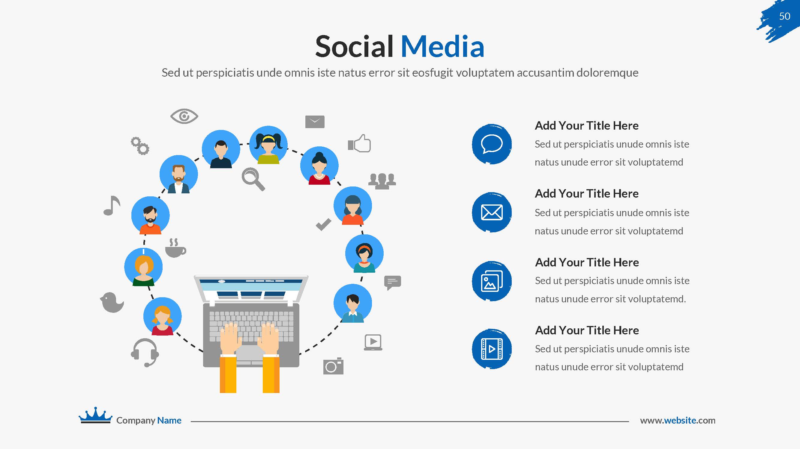 Social Media Marketing Google Slides Pitch Deck by Spriteit GraphicRiver