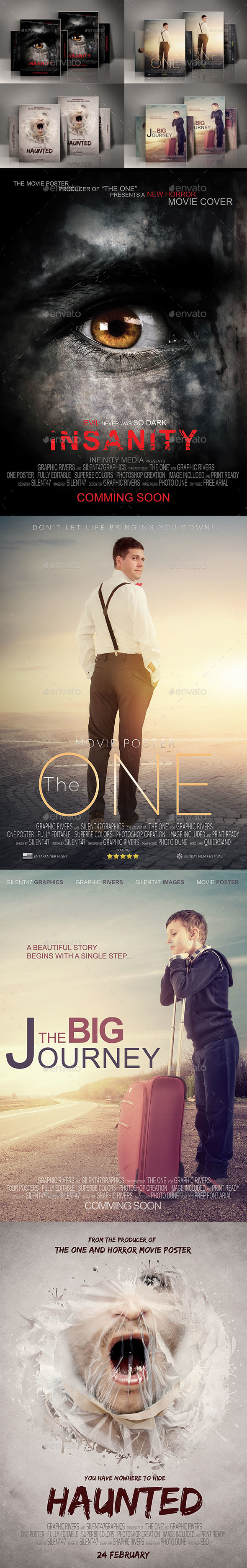 Bundle Movies Posters Templates - Miscellaneous Events