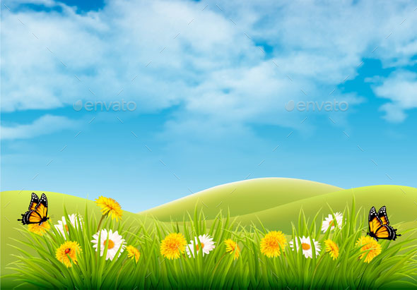 Spring Easter Background - Seasons Nature