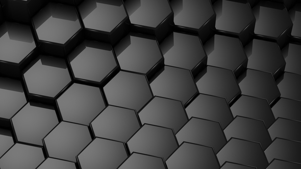 Hexagons Formed A Wave, Motion Graphics | VideoHive