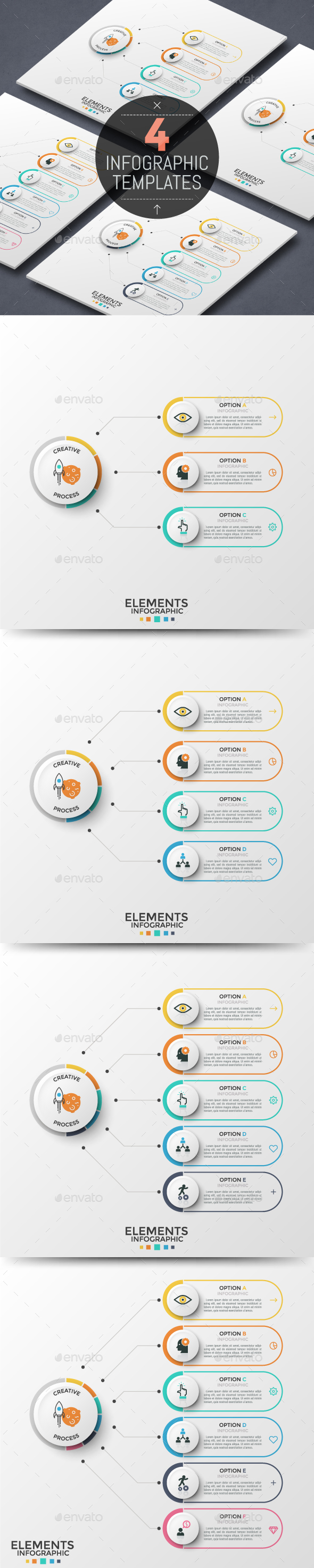Modern Infographic Choice Templates (3 Items) - Infographics
