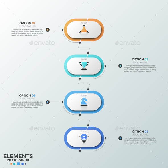Modern Zig-Zag Timeline Infographic - Infographics