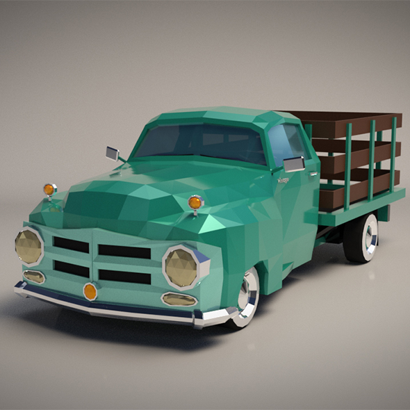 Low-Poly Cartoon Vintage - 3Docean 21569213