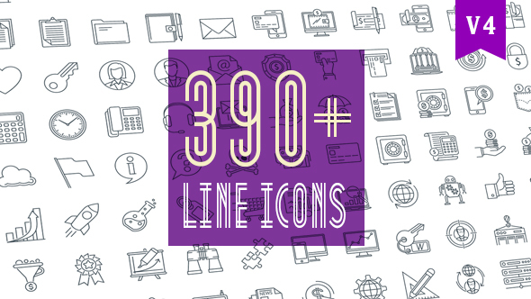 Line Icons Pack - VideoHive 20236035