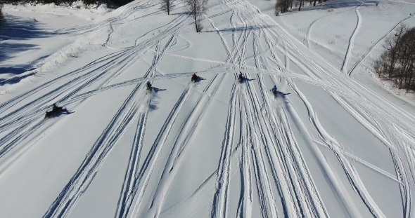 The Group on Snowmobiles 2