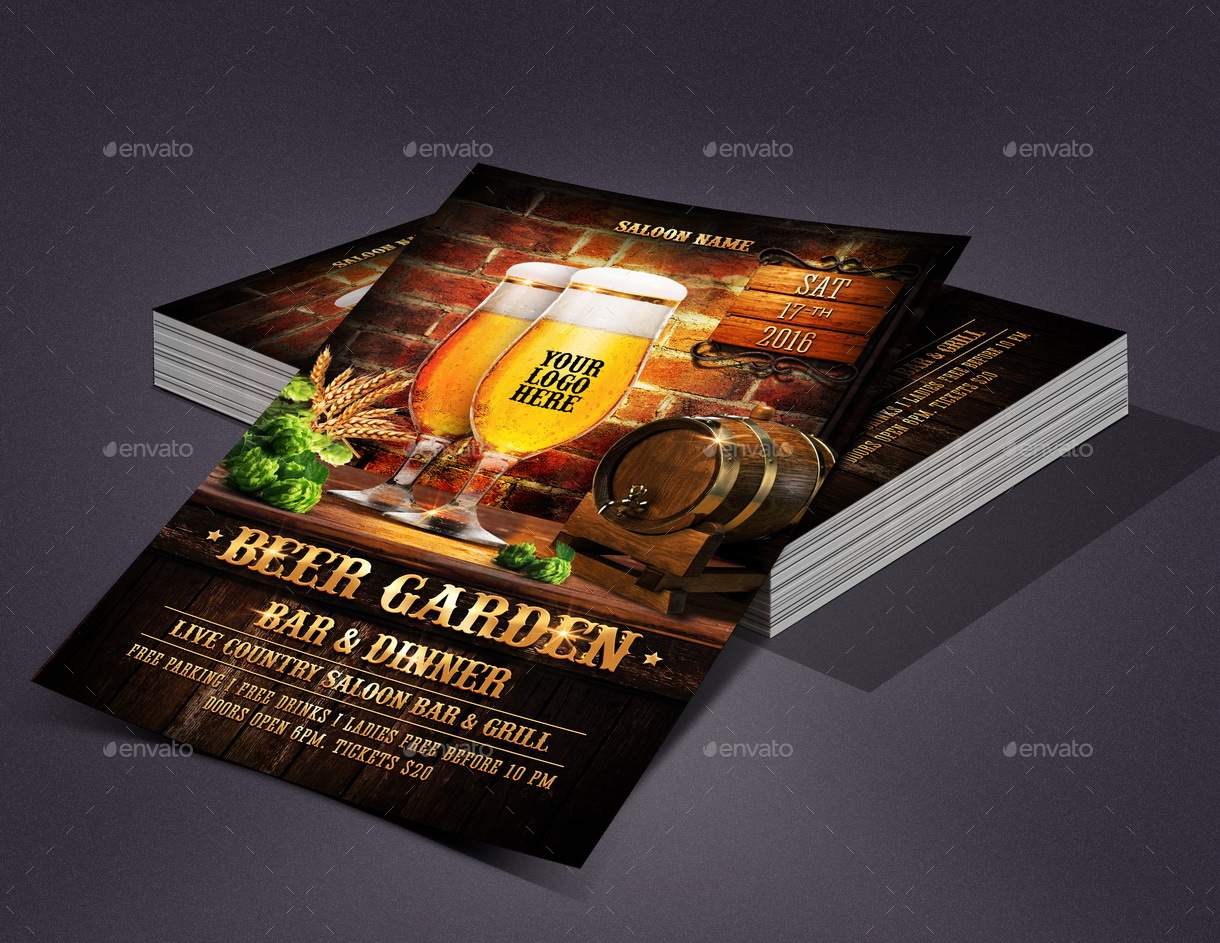 Beer & Whiskey Flyers by Rembassio | GraphicRiver