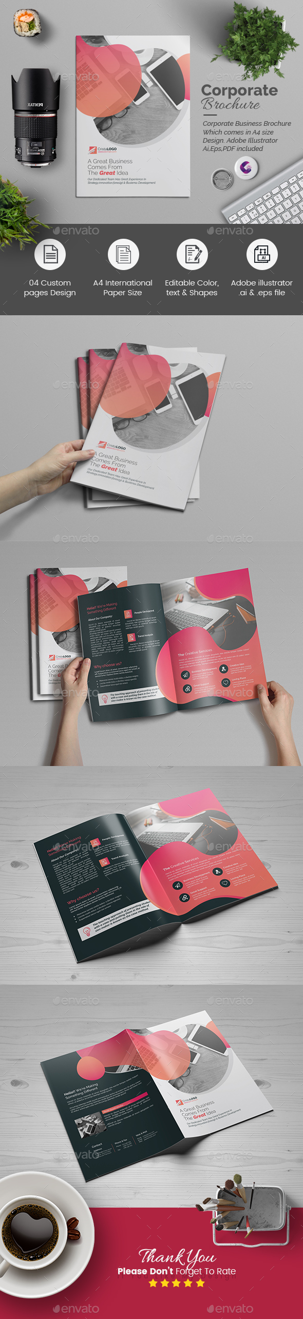 Multipurpose Bi-Fold Brochure - Corporate Brochures