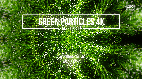 Green Particles Kaleidoscope alt