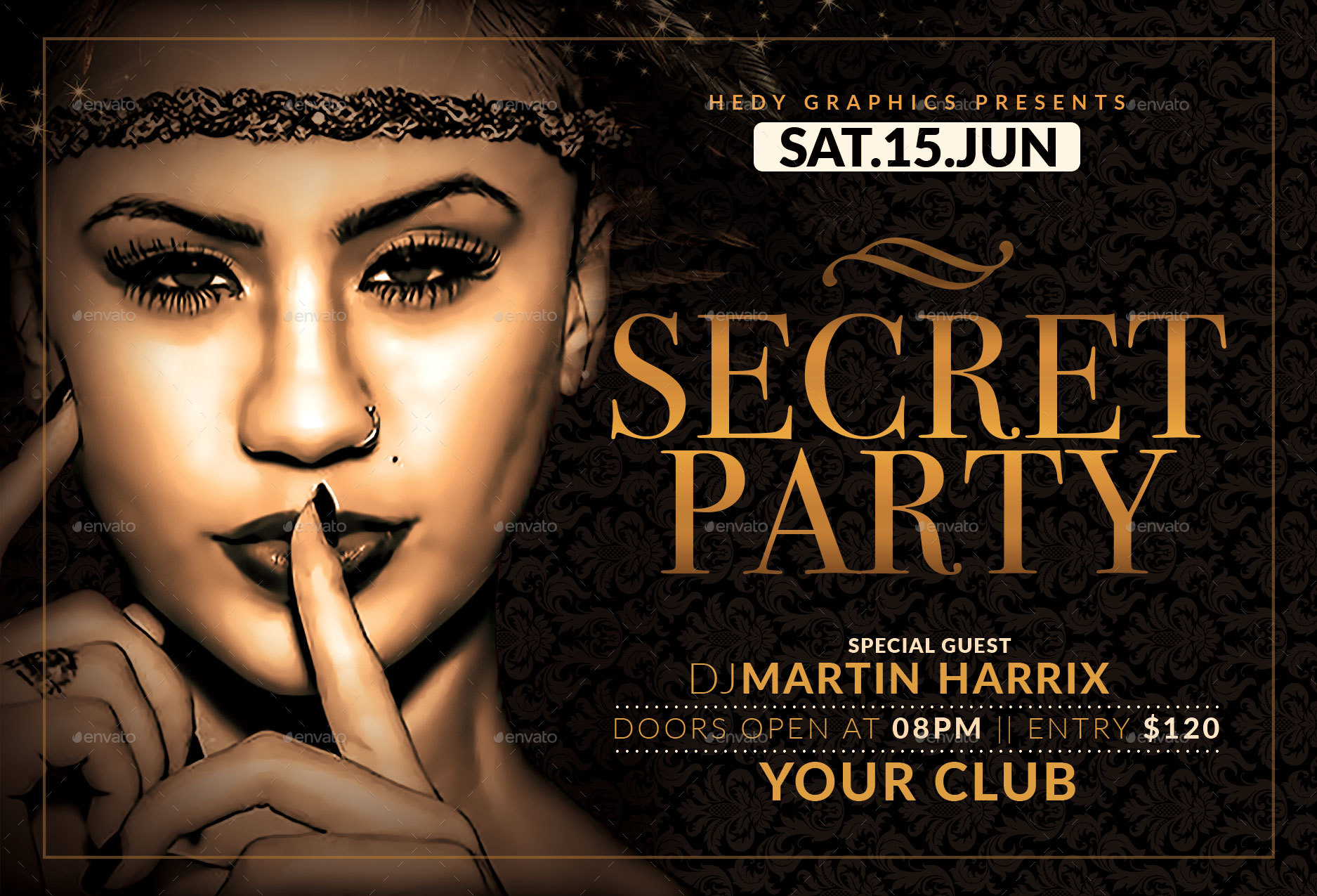Secret Party Flyer