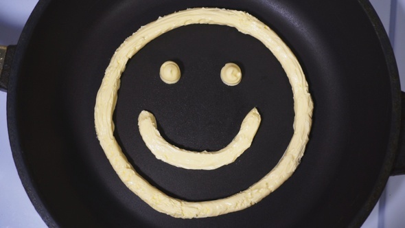 Smiley Face Made From Butter