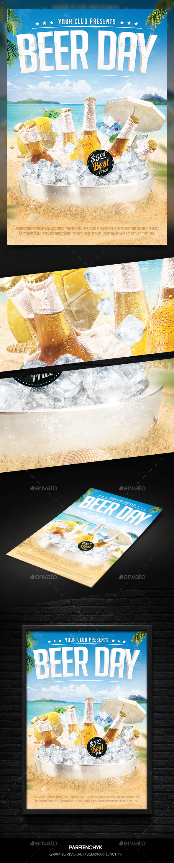 Beer Flyer Template - Clubs & Parties Events