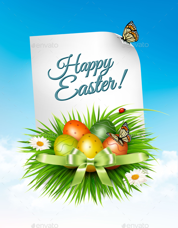 Spring Easter Background - Miscellaneous Seasons/Holidays