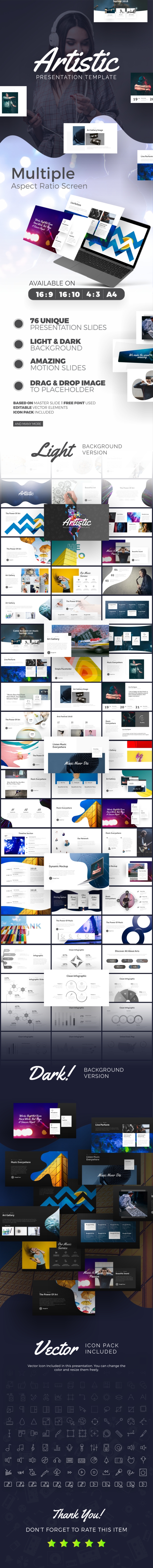 Artistic Presentation Template - Business PowerPoint Templates