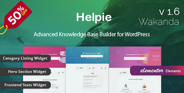 Helpie - WordPress Knowledge Base | Wiki | Helpdesk Plugin - CodeCanyon Item for Sale