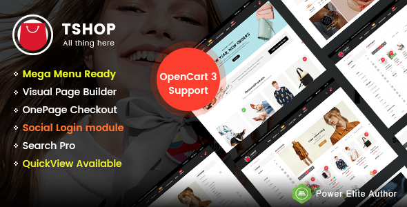 TShop - Multipurpose Responsive eCommerce3 Theme