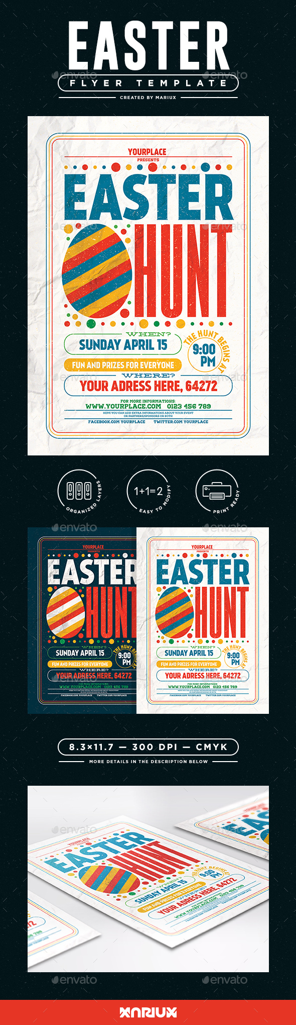 Easter Egg Hunt Flyer/Poster - Events Flyers