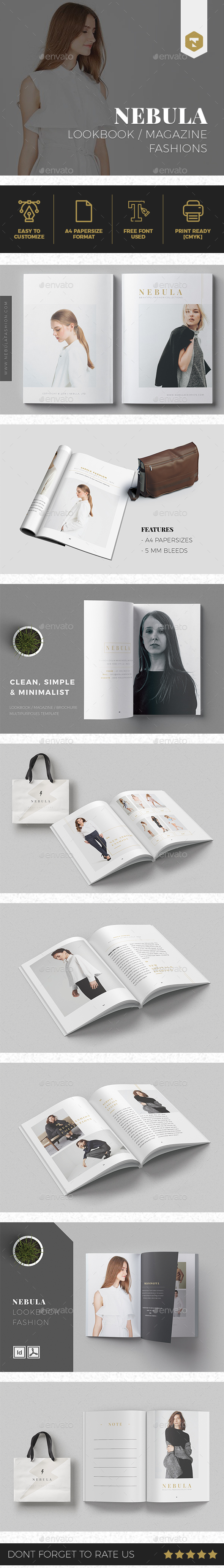 NEBULA | Lookbook/Magazine Fashion - Brochures Print Templates
