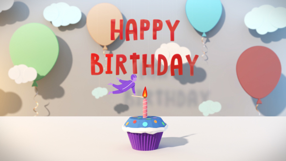 Happy Birthday Cake - VideoHive 21577501