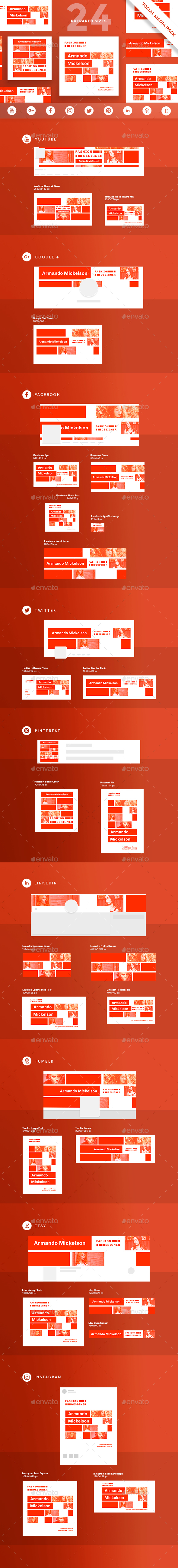 Fashion Designer Social Media Pack - Miscellaneous Social Media