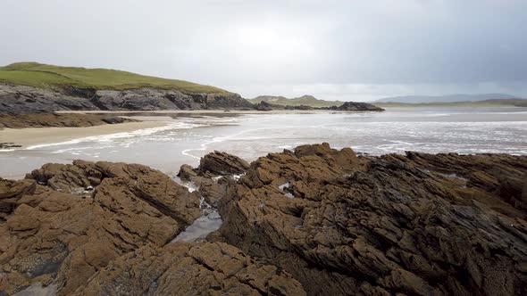 Tramore Beach at Morning County Donegal Ireland alt