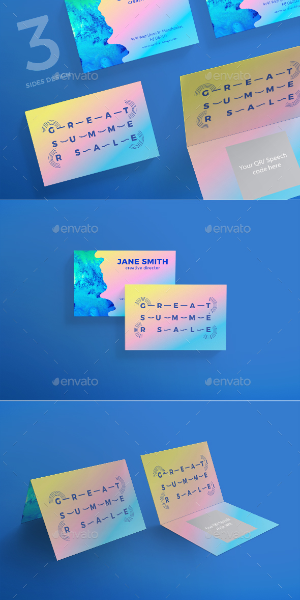 Great Summer Sale Business Card - Corporate Business Cards