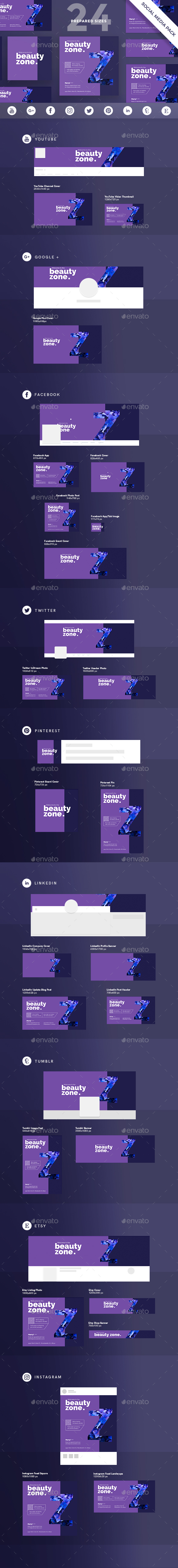 Beauty Zone Social Media Pack - Miscellaneous Social Media