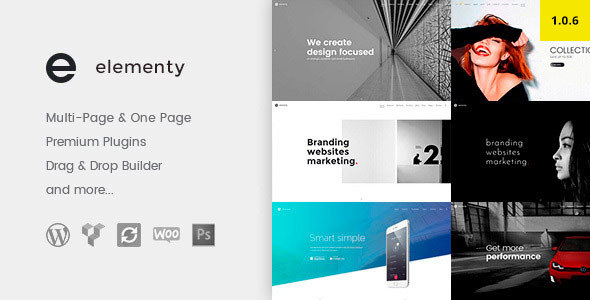 Elementy - Multipurpose One & Multi Page WordPress Theme - Business Corporate