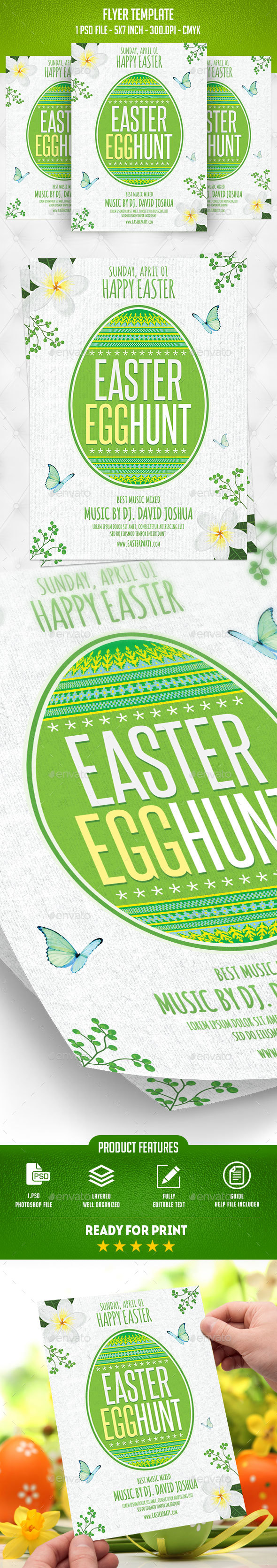 Easter Flyer Template - Flyers Print Templates