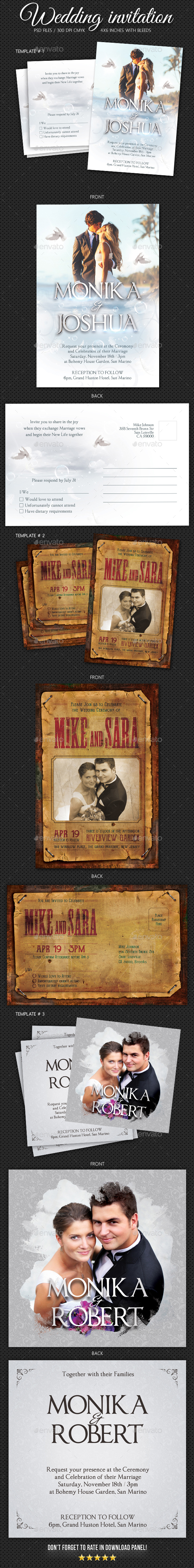 Wedding Invitation Bundle 5 - Weddings Cards & Invites