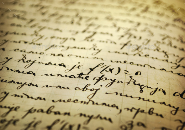 Old Manuscript Stock Photo By Hitdelight 