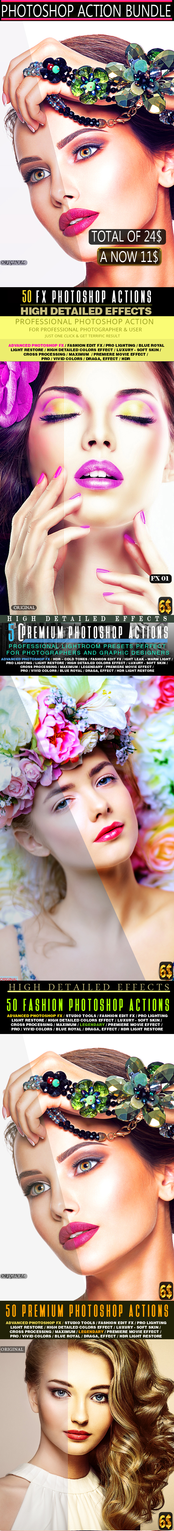 Effects Premium Photoshop Actions Bundle - Photo Effects Actions