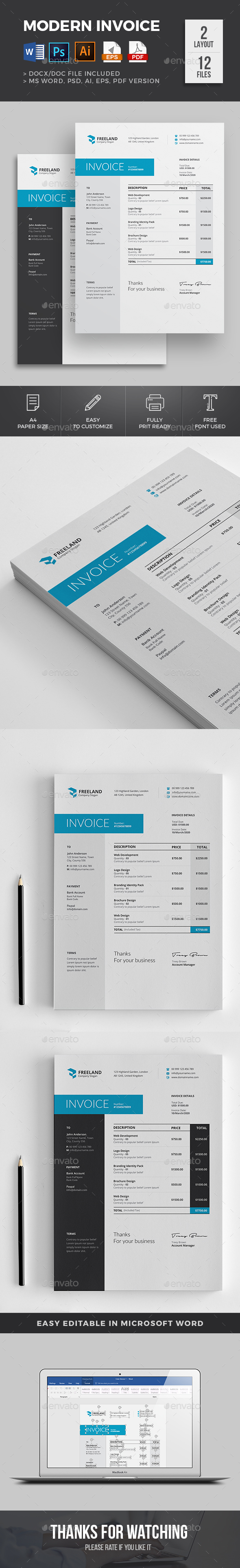 Invoice - Proposals & Invoices Stationery