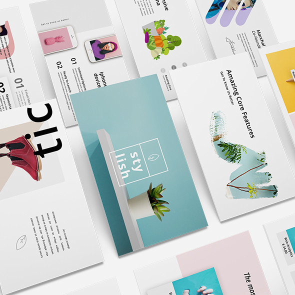 Stylish Minimal Google Slide Template - Google Slides Presentation Templates