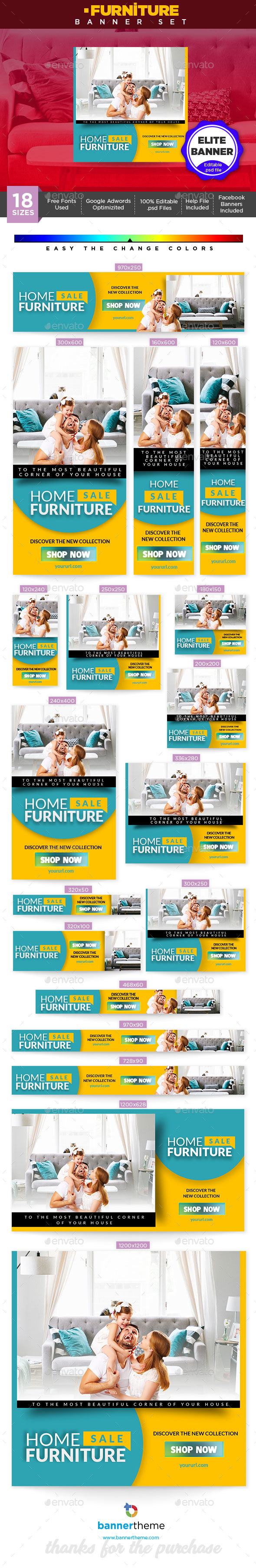 Furniture Banner - Banners & Ads Web Elements