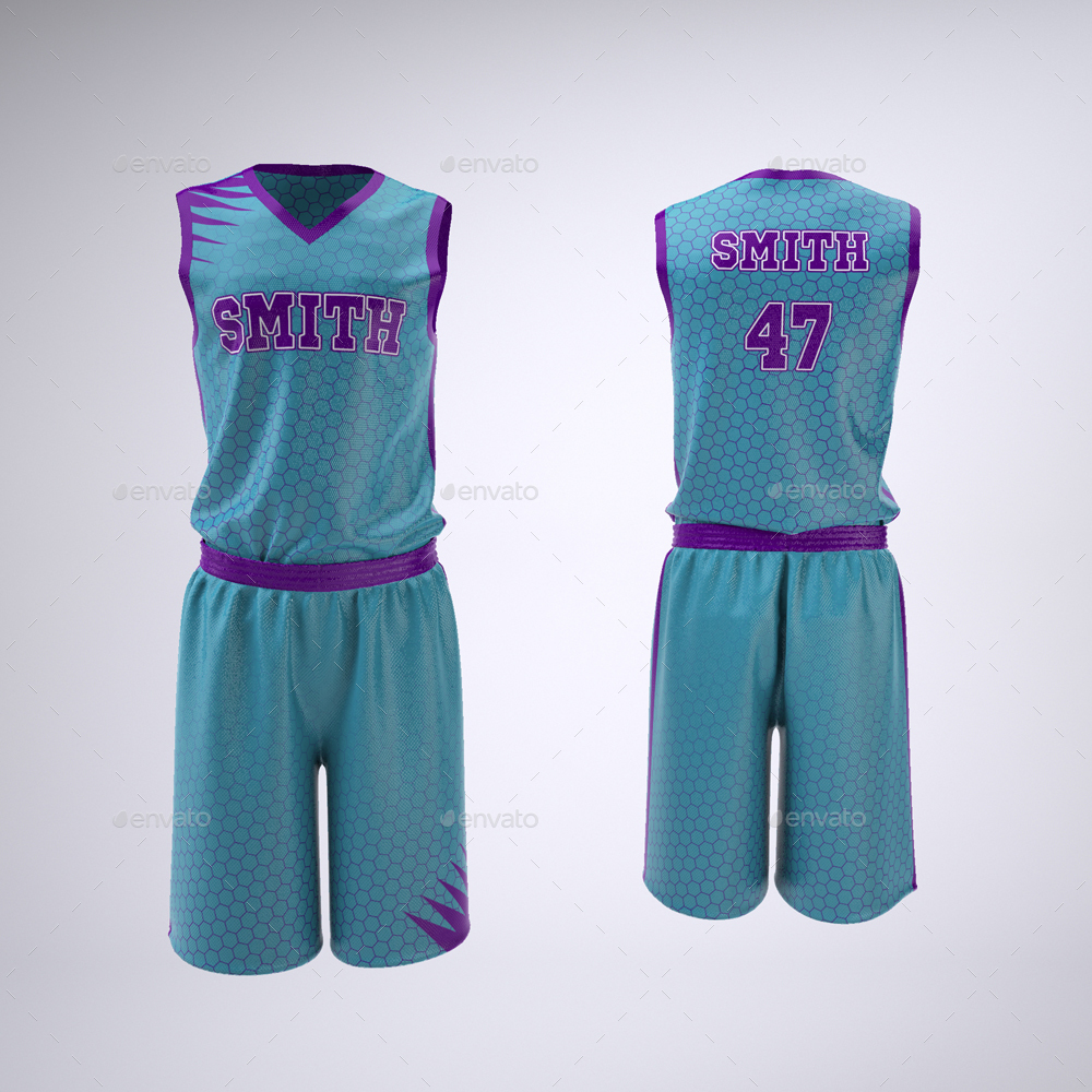 Download Basketball Jersey and Shorts Uniform Mock-Up by Sanchi477 ...