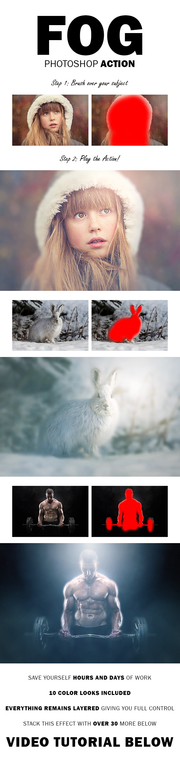 Fog Photoshop Action - Photo Effects Actions