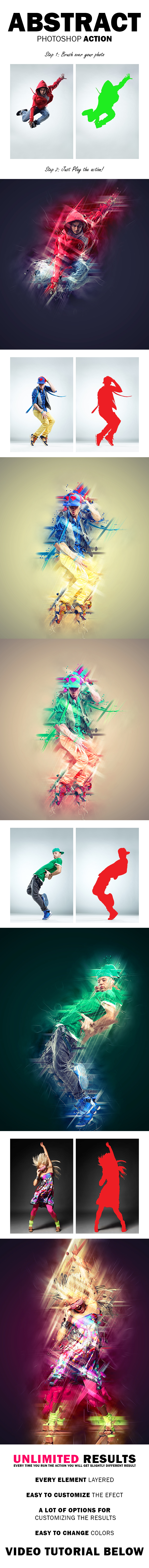 Abstract Photoshop Action - Photo Effects Actions