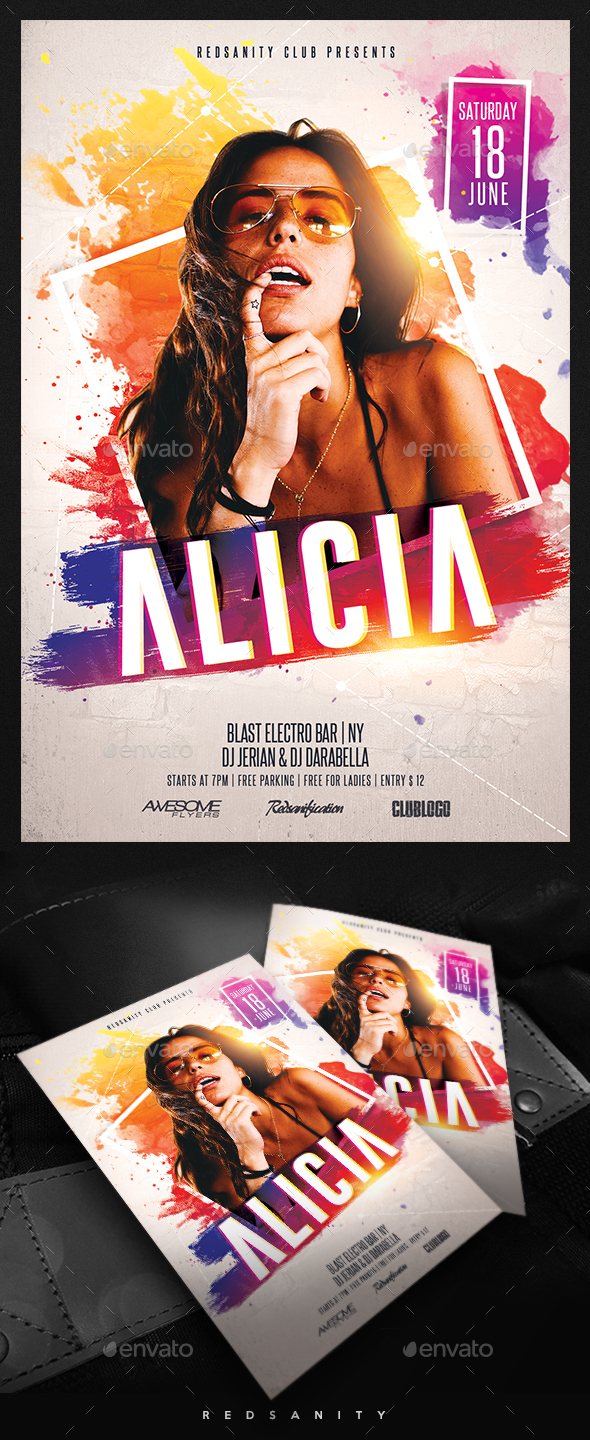 Guest DJ / Artist Flyer - Clubs & Parties Events