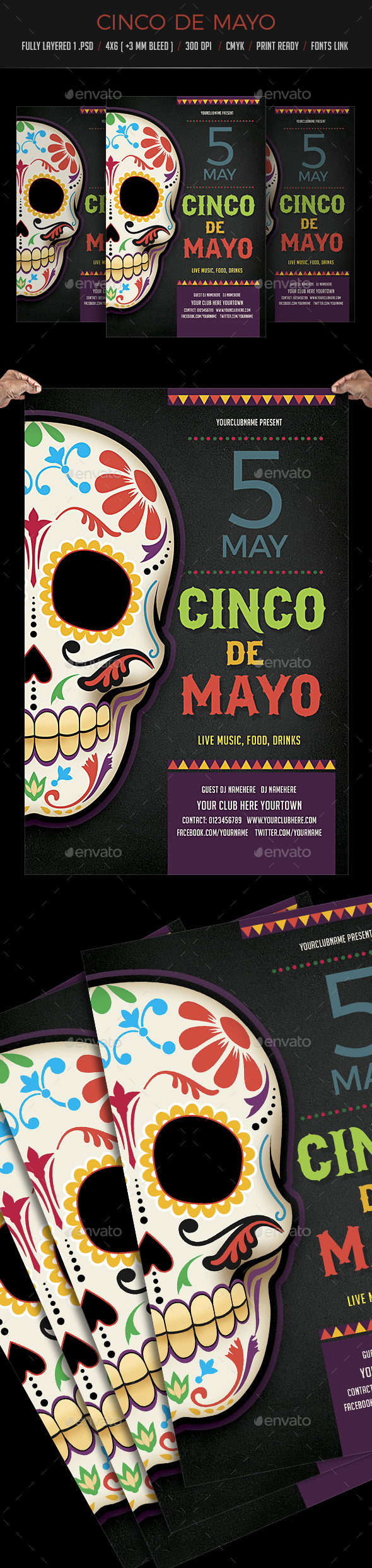 Cinco De Mayo - Events Flyers