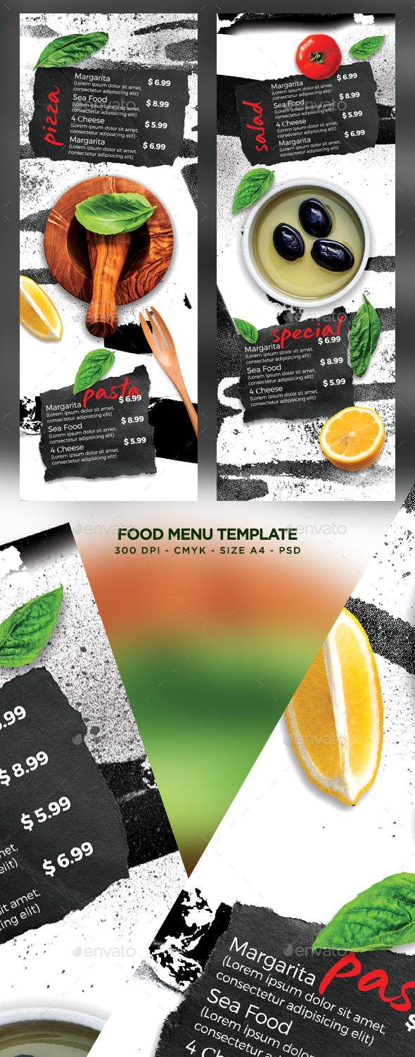 Food Menu - Food Menus Print Templates
